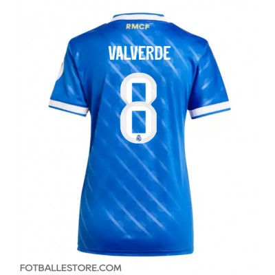 Real Madrid Federico Valverde #8 Tredjedrakt Dame 2025-26 Kortermet Real Madrid Federico Valverde #8 Tredjedrakt Dame 2025-26 Kortermet